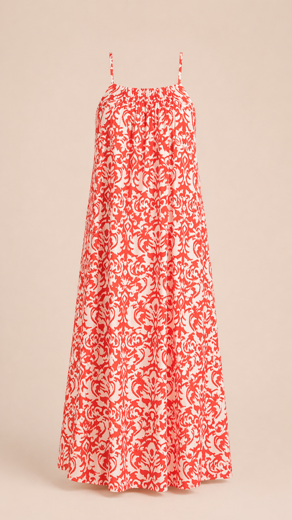 Bella Red Maxi Dress