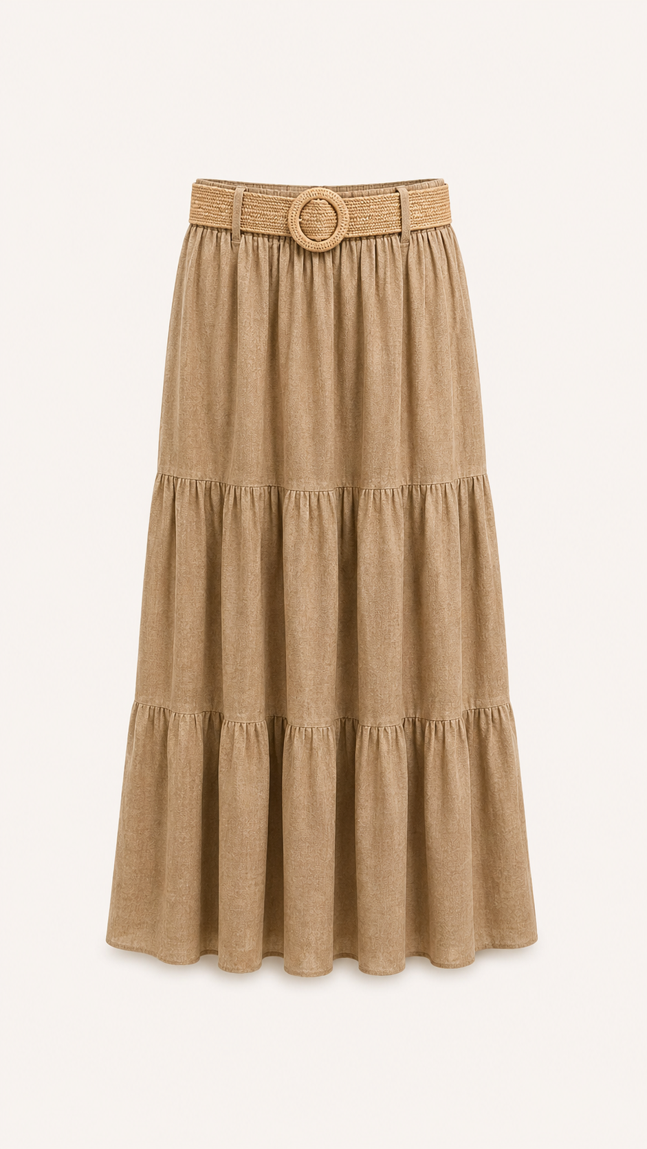 Alma - Belted Maxi Skirt