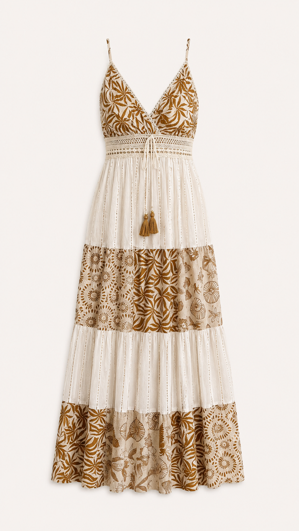 Siena Silk Paisley Maxi Dress