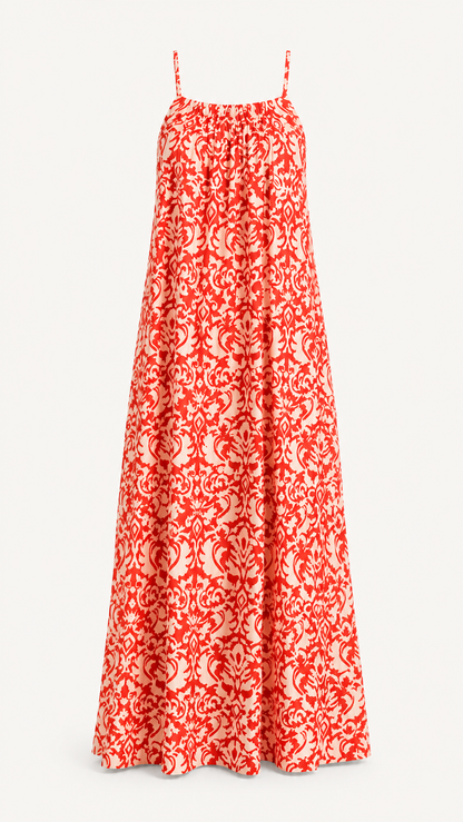 Bella Red Maxi Dress