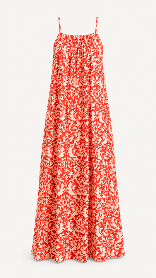 Bella Red Maxi Dress