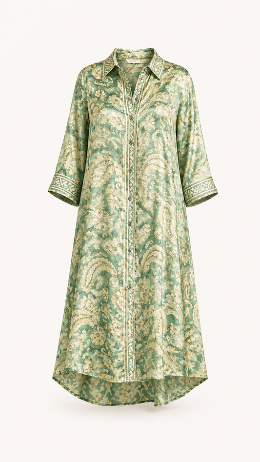 Kate Green Shirt Dress