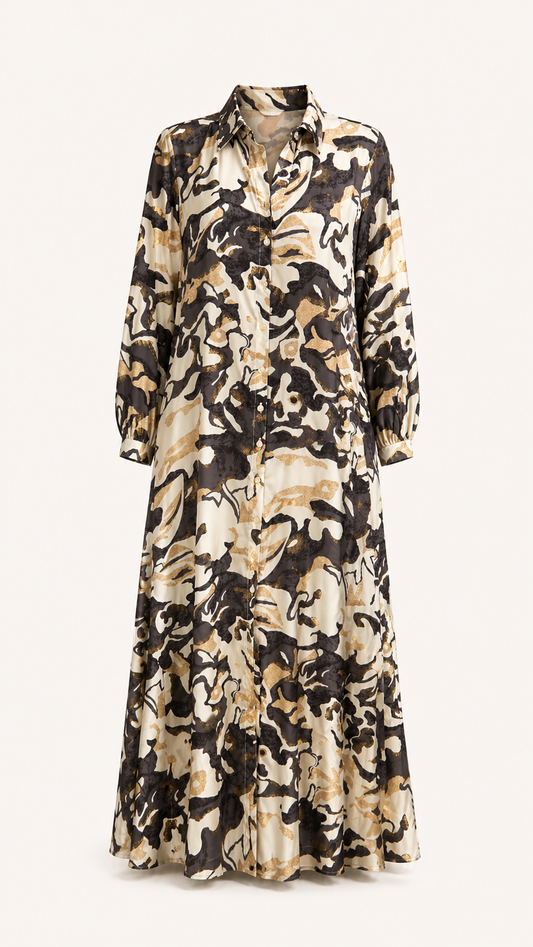 Printed Lorena Shirt Dress