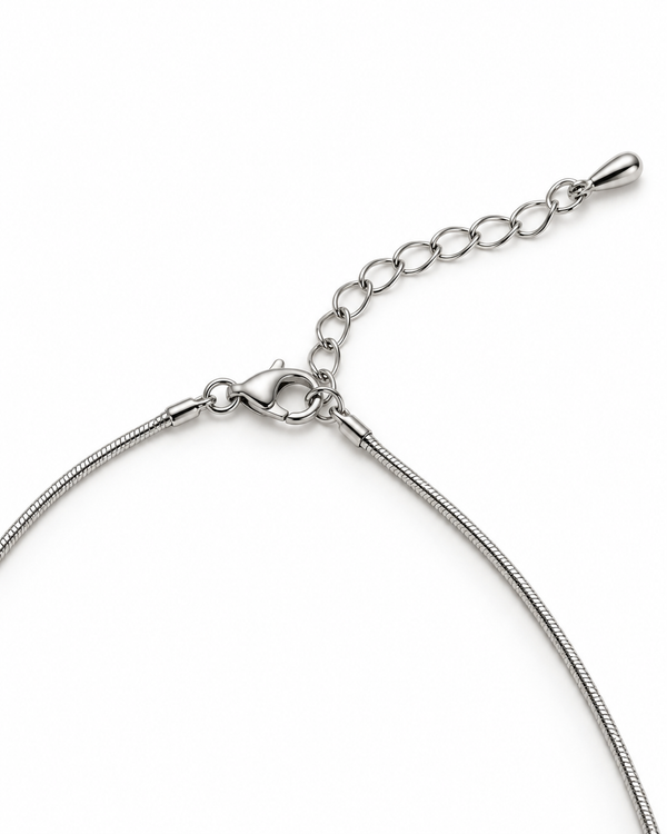 Collar Eclipse – Negro y Plateado