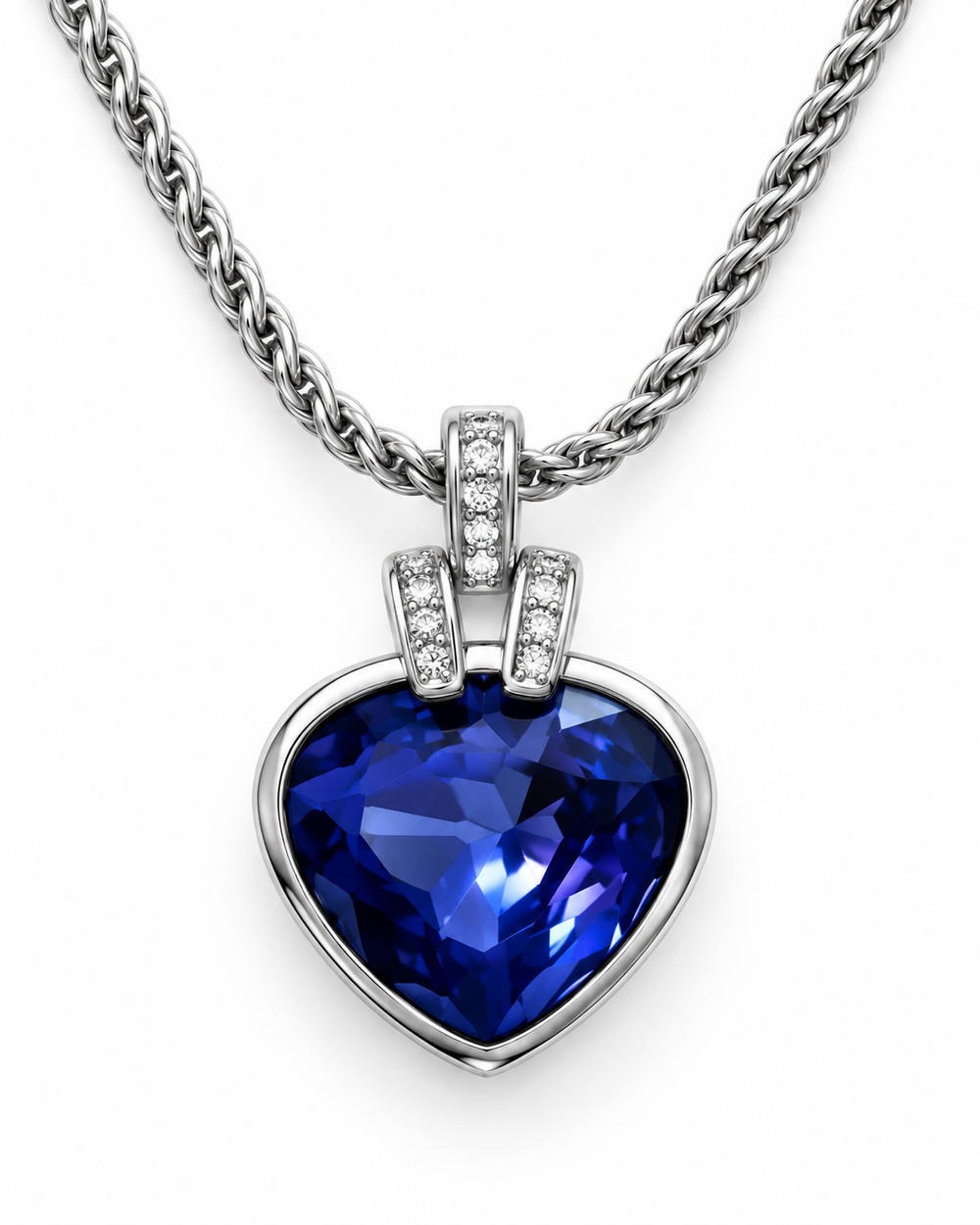 Collar Corazón Lila