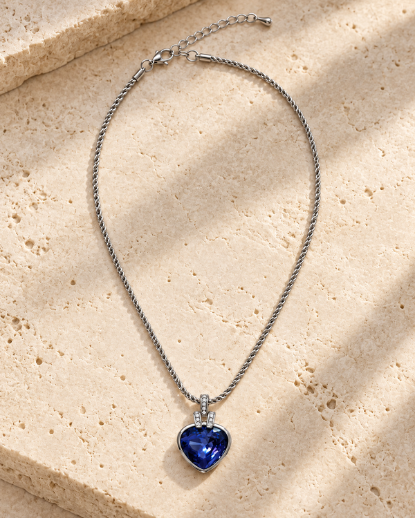 Collar Corazón Lila