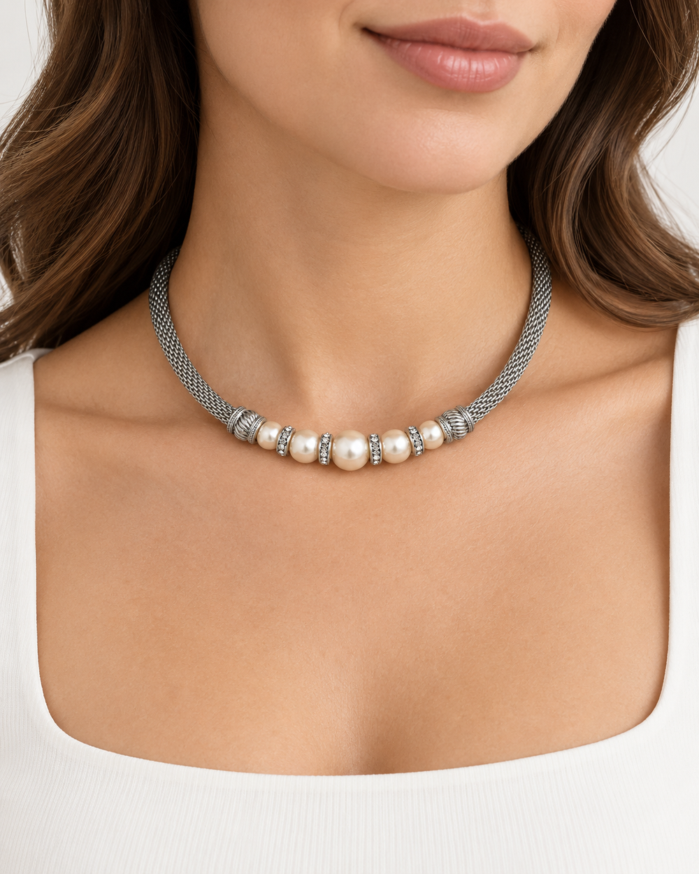 Collar Perlas Glam