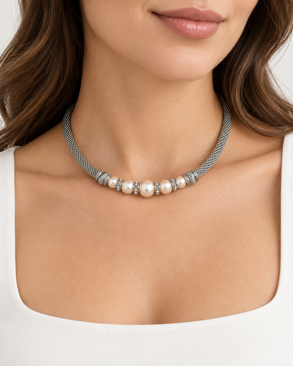 Collar Perlas Glam