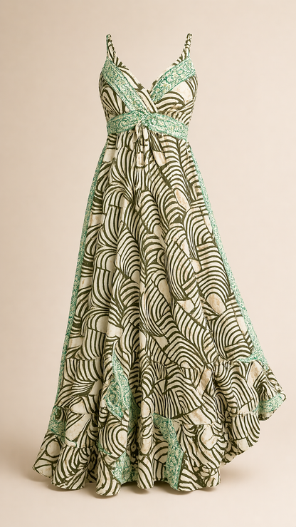 Katja Green Maxi Dress