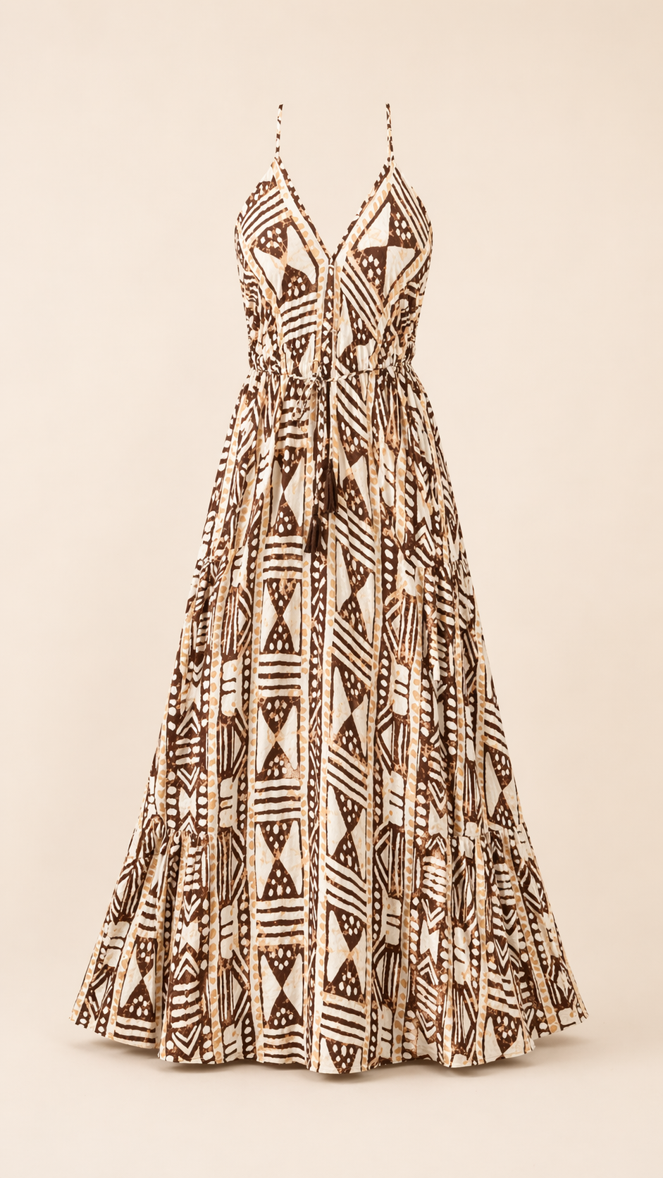 Amara - Brown Maxi Dress