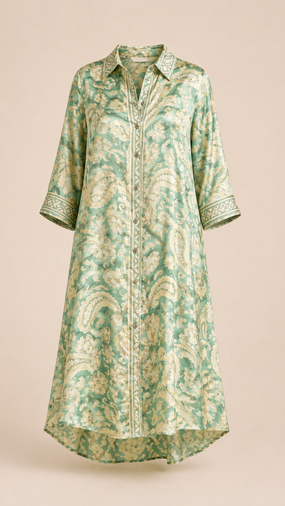Kate Green Shirt Dress