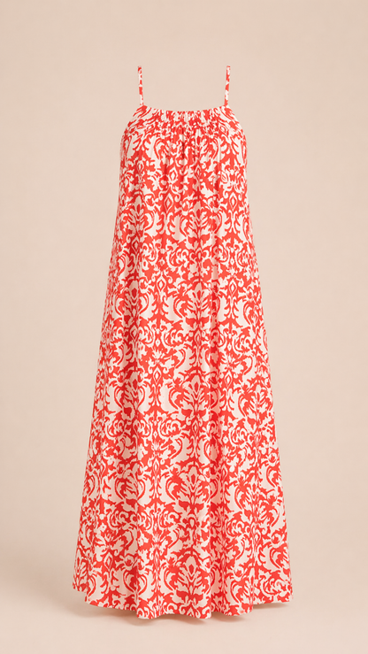 Bella Red Maxi Dress