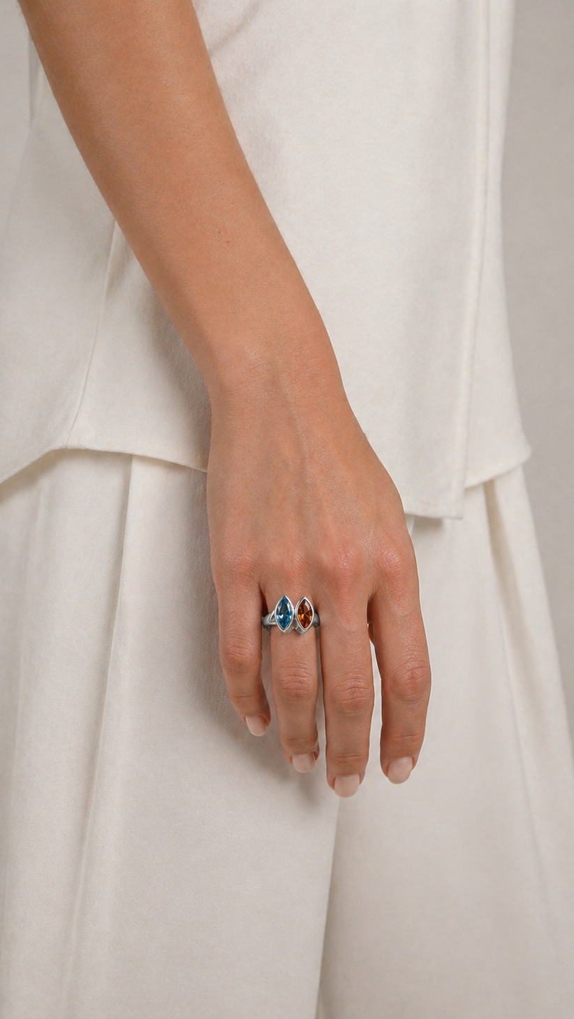 Marquise Duo Ring