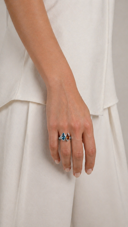 Marquise Duo Ring