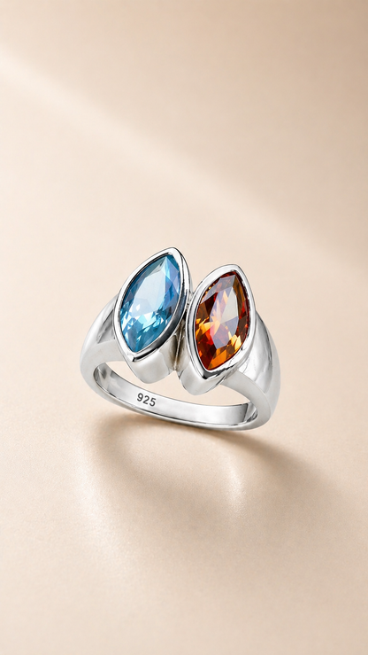 Marquise Duo Ring