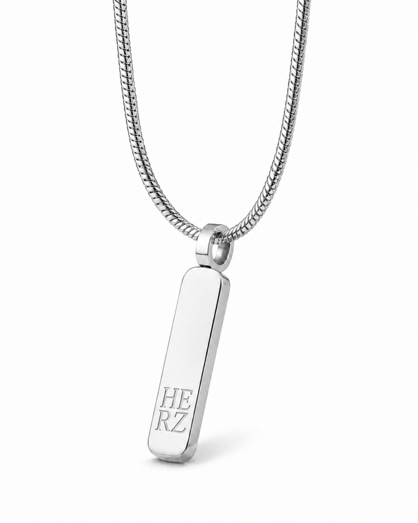 HERZ Tag Necklace – The Line Silver