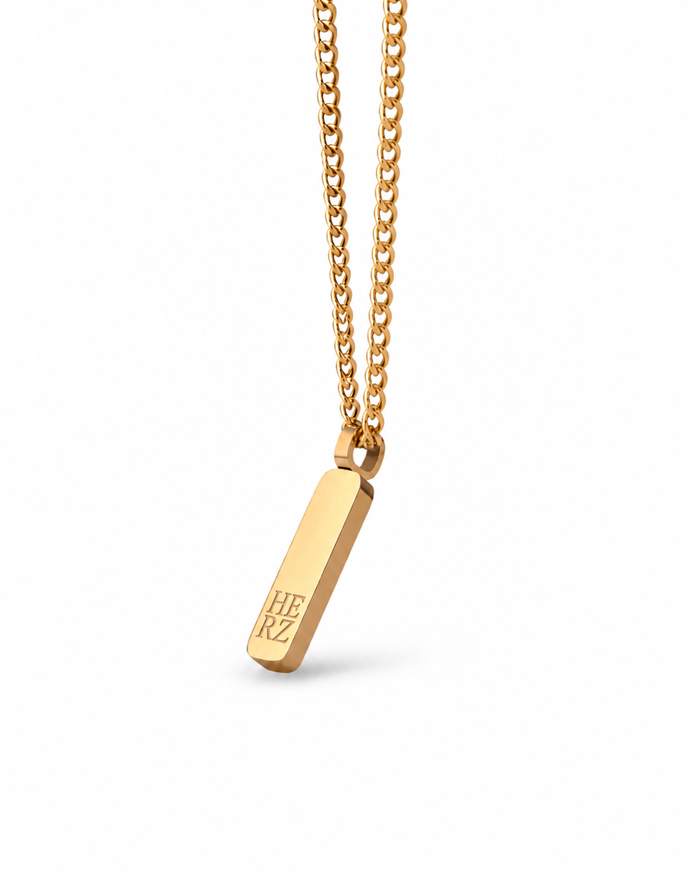 HERZ Tag Necklace – La Cubana Gold