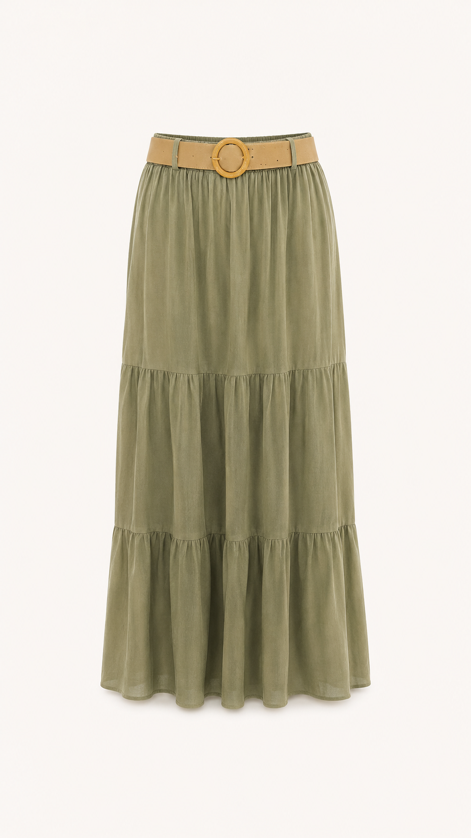 Alma - Belted Maxi Skirt