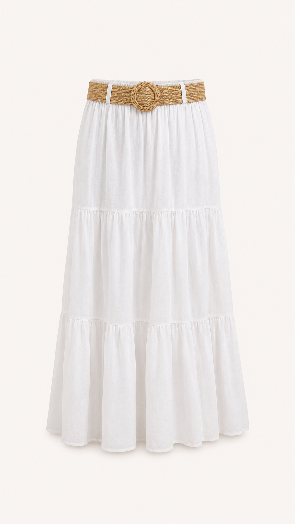 Alma - Belted Maxi Skirt