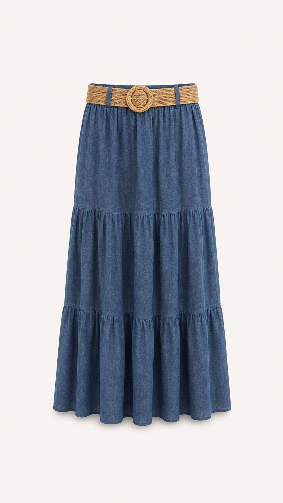 Alma - Belted Maxi Skirt