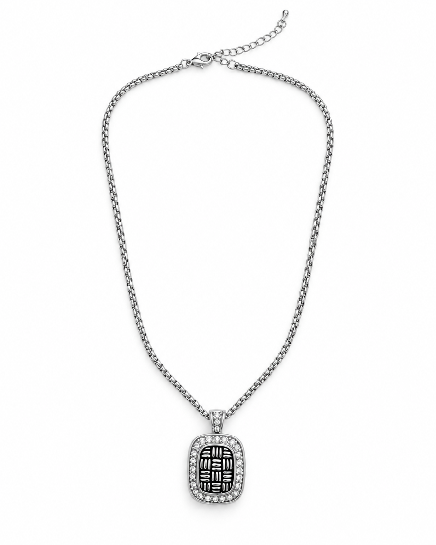 Collar Noir Geométrico